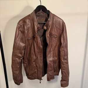 Men's Rogue State Brown Leather Jacket